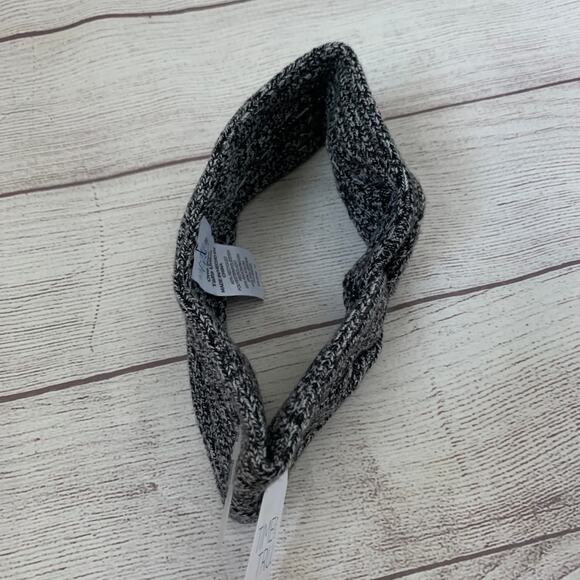 Time and Tru Gray Knit Headband Ear Warmer Winter Twisted Bow One Size - Picture 8 of 10